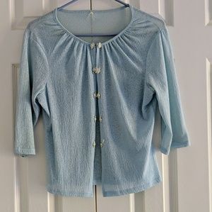 Textured Blouse Cami Set